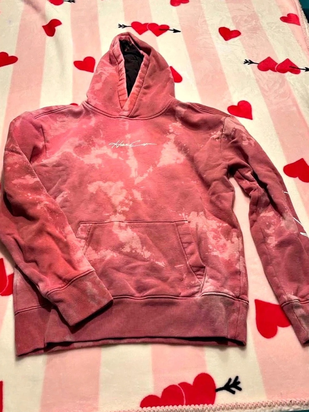Hollister Tie-Dye Pullover Hoodie in Pink
